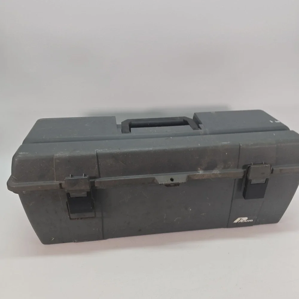 Large Plano Hard Plastic Tool/Tackle Box w/Removable Tray 27